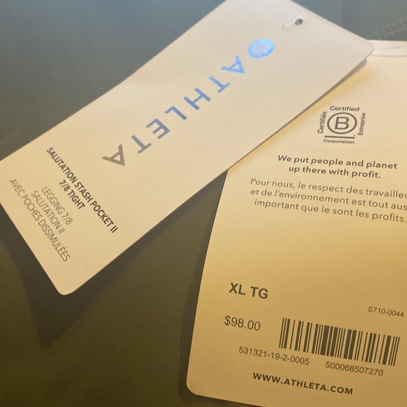 🎉HP🎉 Athleta Salutation Stash Pocket II 7/8 Tight // Ginseng Olive - Picture 8 of 9